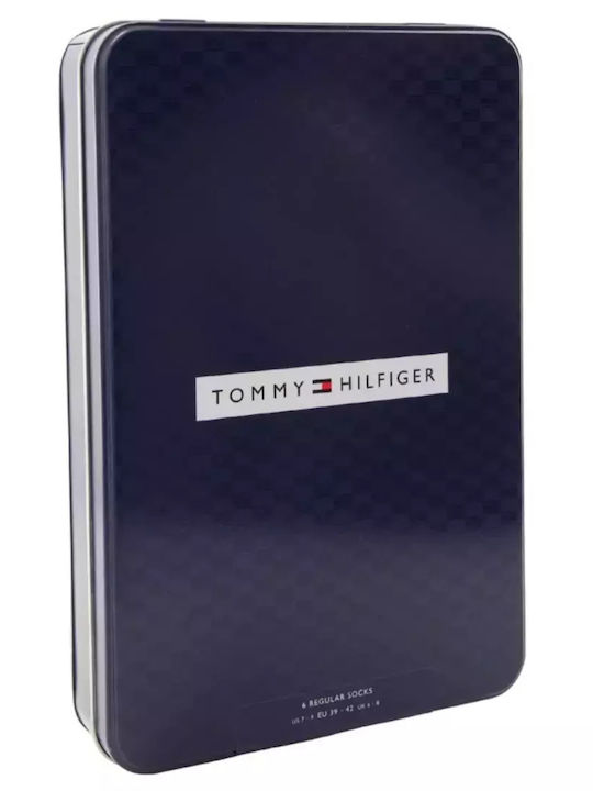 Tommy Hilfiger Bărbați Șosete Uni Negre 6Pachet