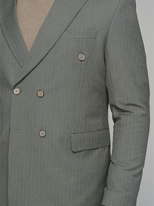 Oxford Men's Suit Slim Fit Khaki