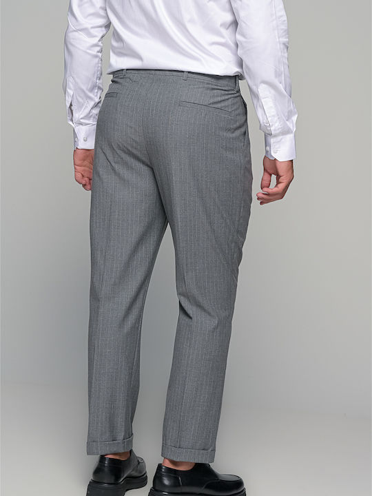 Oxford Men's Suit Slim Fit Gray