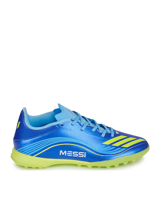 adidas F50 Messi League Football Shoes with Molded Cleats Blue