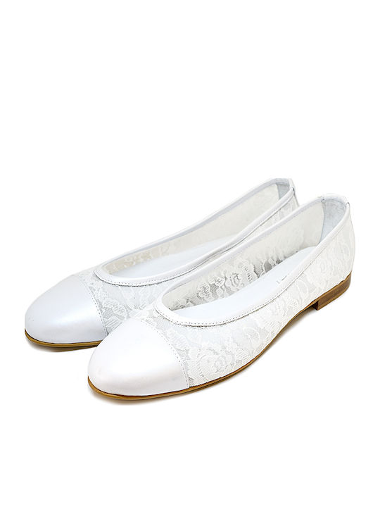 Damen Ballerinas in Weiß Farbe