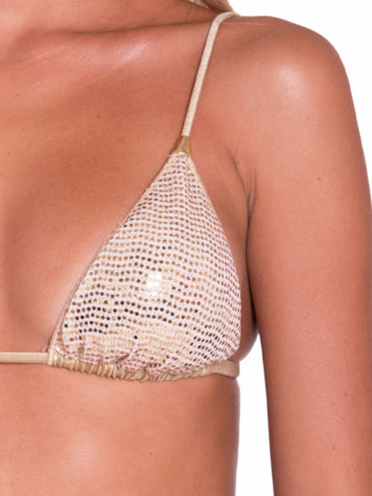 Bikini Set Top & Slip Bottom Gold