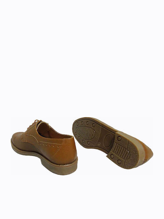 Leder Herren Oxfords Braun