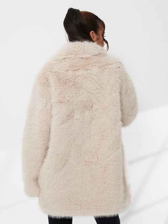 Women's Long Fur White