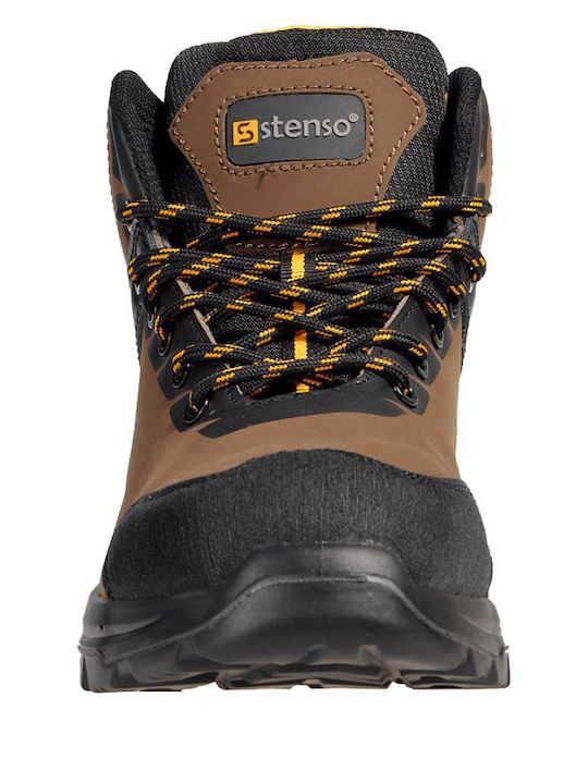 Stenso Wasserdicht Stiefel Sicherheit Braun S3 mit Zertifizierung HI,SR