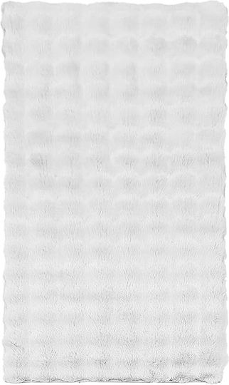 Beauty Home Bubble Art 9661 Modern Bedroom Rugs Set White 3pcs