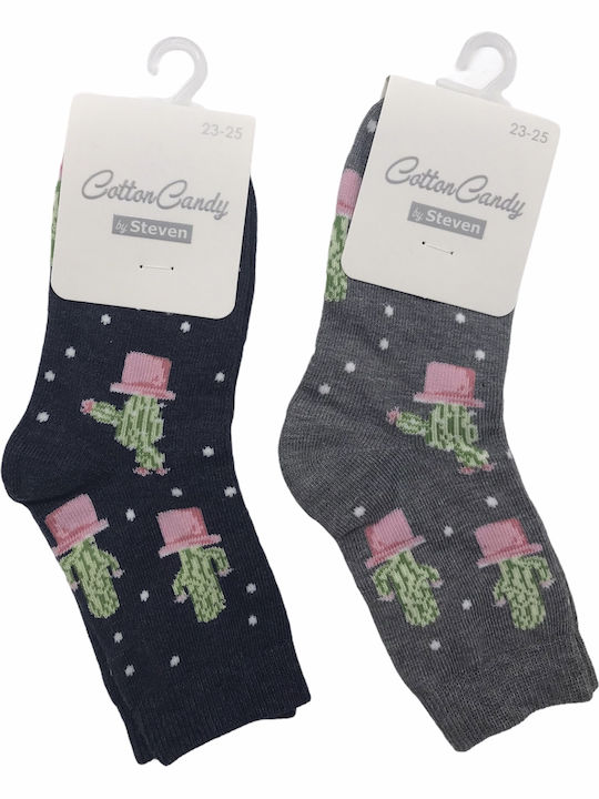 Steven Kids' Socks Blue 2 Pairs
