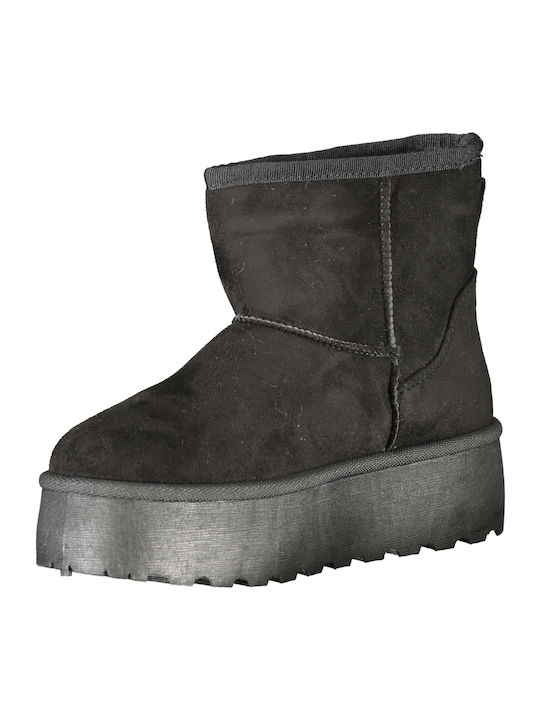 Stiefeletten Damen mit Pelz Schwarz