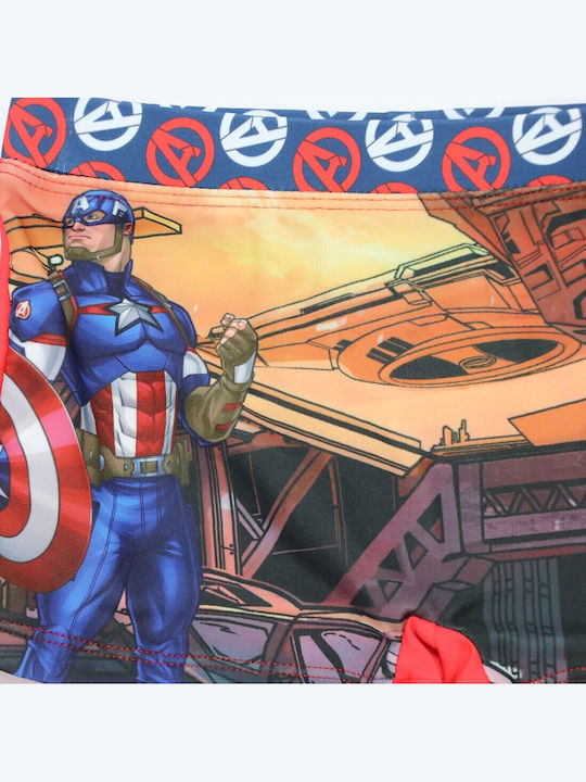Marvel Costum de baie pentru copii Pantaloni scurți de înot Red