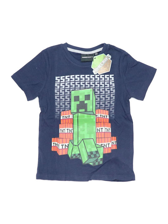 Mojang AB Детска пижама Лятна Dark blue