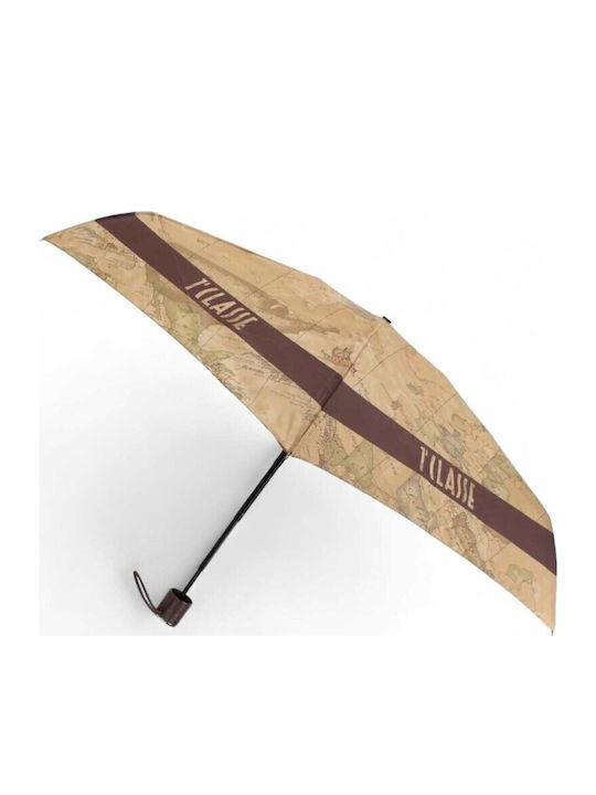 Alviero Martini 1a Classe Umbrella Compact Brown