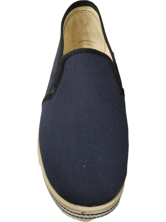 Material Slip-on-uri pentru bărbați Albastru