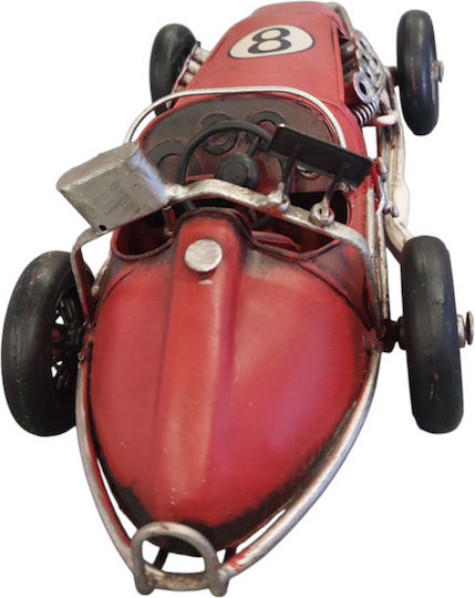 Metallic Miniature Car Red Racing Vintage L 28xW 12xH 10cm