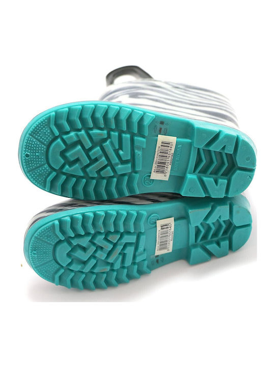 Kids Wellies Zebra White