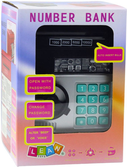 Atm Safe Schweinegeldbörse Mit Licht Tönen PIN-Code Schwarz