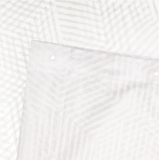 Душ завеса 180x180см Transparent White Linear Design