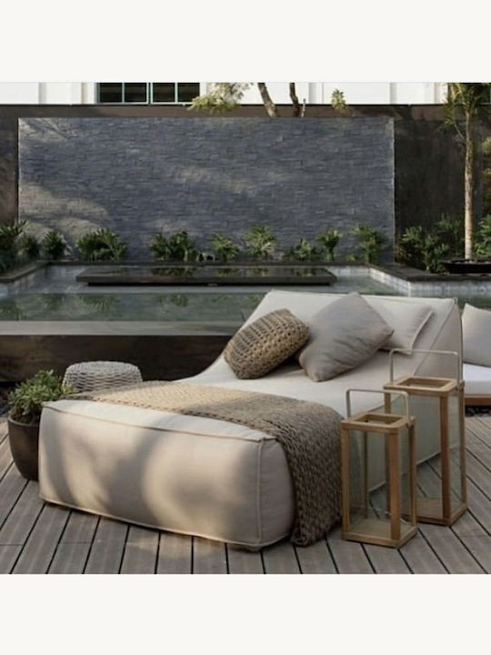 Deckchair Black 190x80x70cm.