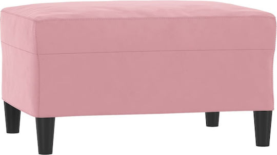 Living Room Furniture Set 3-Seater & 2-Seater & Armchair & Stool Pink