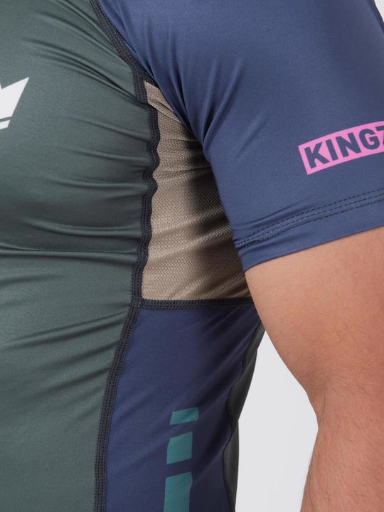 Kingz Ανδρική Κοντομάνικη Μπλούζα KRS147 για Jiu-Jitsu Μαύρη
