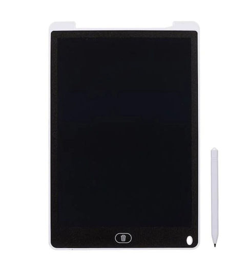 Color Lcd Drawing Writing Tablet 12" Screen Stylus White