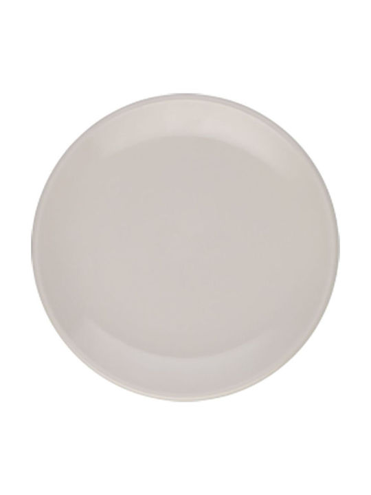 Fine Πιάτο Ρηχό από Πορσελάνη Λευκό με Διάμετρο 25cm 6τμχ
