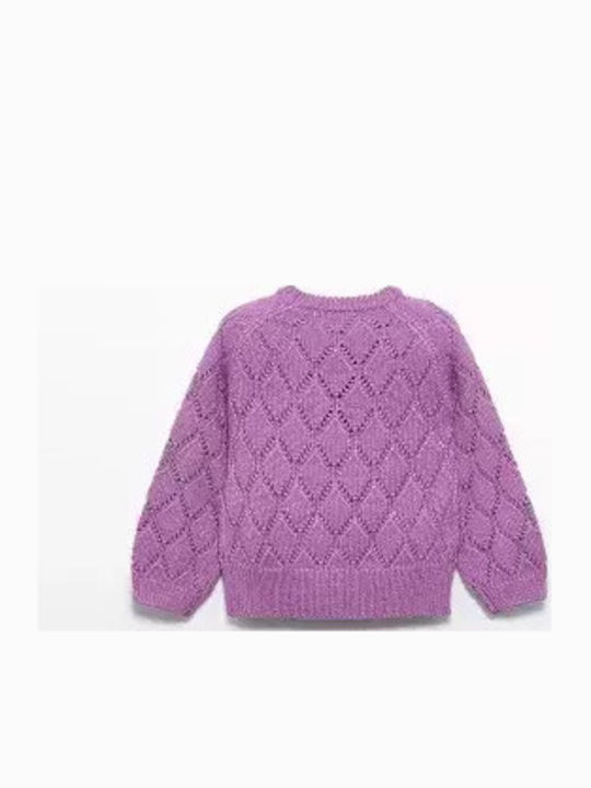 Kinderpullover Langarm LILA
