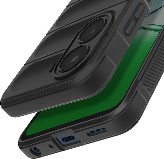Avizar Weiche Silikonhülle Oppo A5x Kamera Verstärkung Schwarz