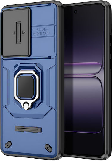 Калъф Avizar OnePlus Nord CE5 Пръстен Стойка Плъзгаща Камера Задна Корица Син