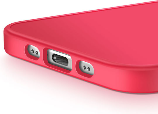 Avizar Case Iphone Air Matte Finish Metallic Camera Outline Red