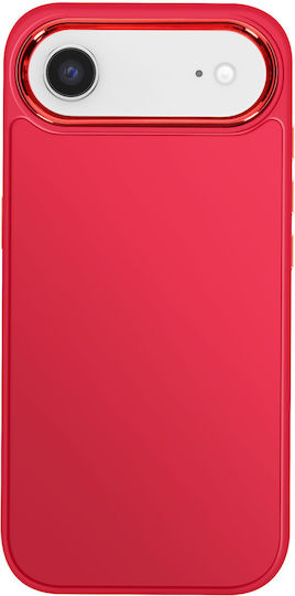 Avizar Case Iphone Air Matte Finish Metallic Camera Outline Red