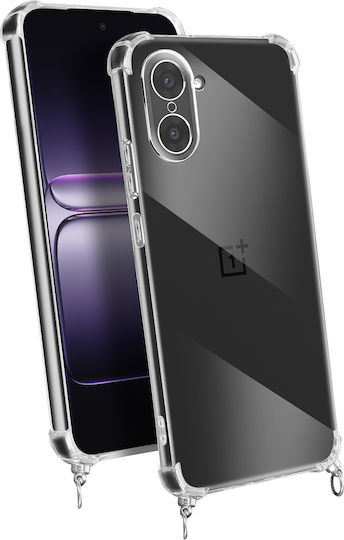 Avizar Case Cord Oneplus Nord Ce5 In Silicone Reinforced Corners Transparent