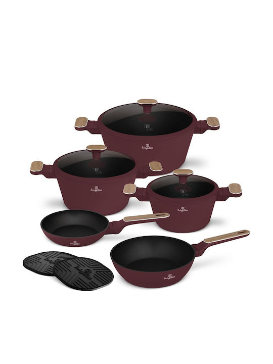 Berlinger Haus Leonardo Collection Cookware Set from Aluminum with Non-stick Interior Coating 5 Pieces