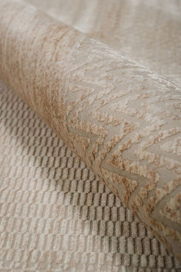 Viokarpet Eden Teppich Rechteckig Synthetisch,Polyester/Cotton/Leather Beige