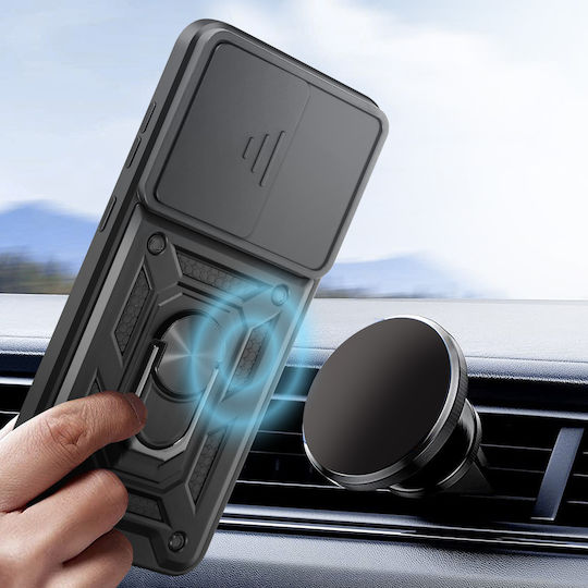 Avizar Oneplus Nord Ce5 Case Support Ring Sliding Camera Cover Black