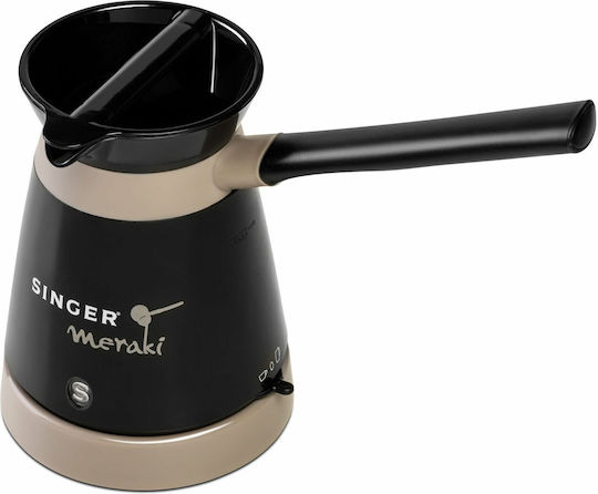 Singer Meraki Electric Greek Coffee Pot 800W with Capacity 270ml Black