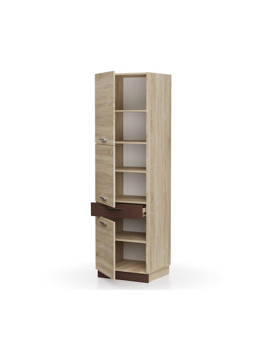 Alina Küchensäule Sonoma-Mokka 60x55.6x213.3cm