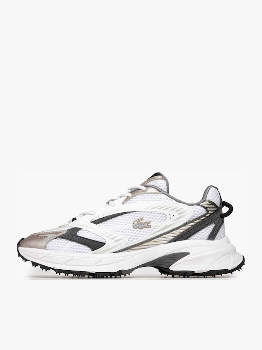 Lacoste Sneakers Λευκό Ασημί Lacoste Sneakers Λευκό Ασημί