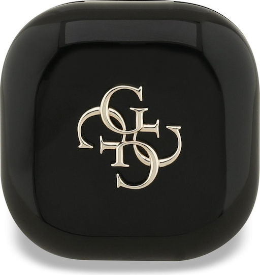 Guess 4G Metal Logo In-ear Bluetooth Handsfree Earphones with Charging Case Black