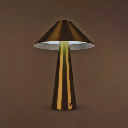 Lampă de masă LED cu Abajur Alb și Bază