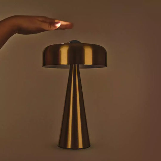Table Lamp LED with Brown Shade and Base
