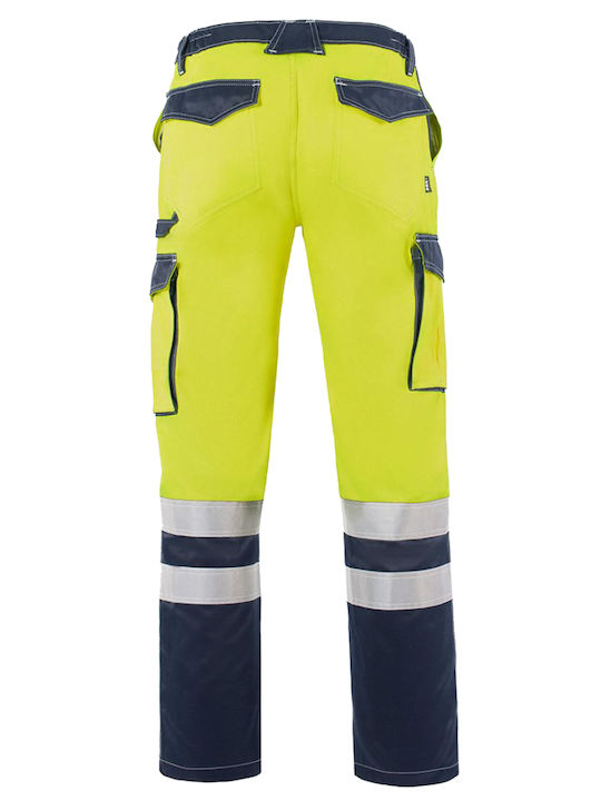 Axon Hi-vis Gelbe Warnschutz-Arbeitshose
