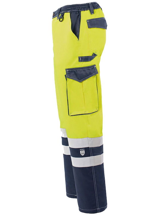Axon Hi-vis Gelbe Warnschutz-Arbeitshose