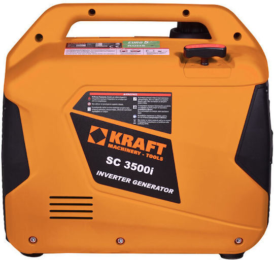 Kraft 3500i Leise Generators Inverter Benzin mit Kickstart und maximaler Leistung 3.75kVA