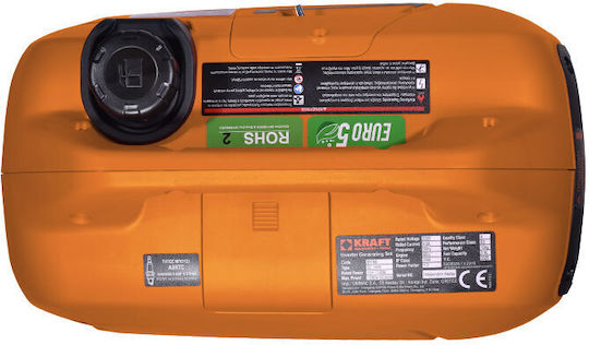 Kraft 1400i Silent Suitcase Type Gasoline Four-Stroke Inverter Generator with Manual Starter and Power (Max) 1.38kVA