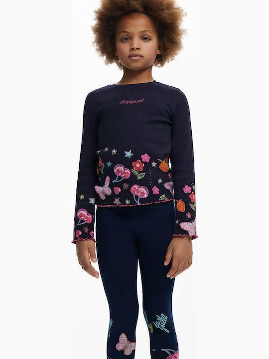 Kids Legging Long Navy Stickers