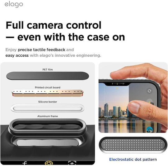 Elago Back Cover Σιλικόνης Μαύρο (iPhone 17 Pro)