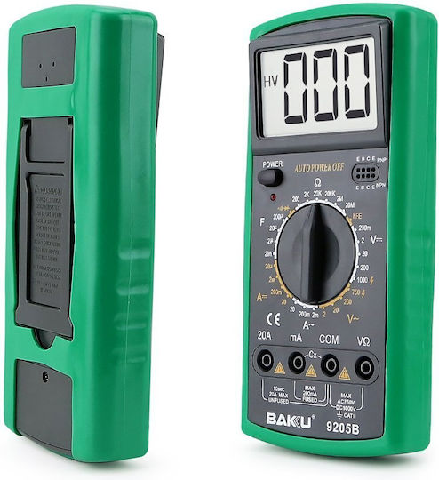 Baku BK-9205B Digitales Multimeter mit AC / DC / Widerstand / Kapazität / Temperaturmessung