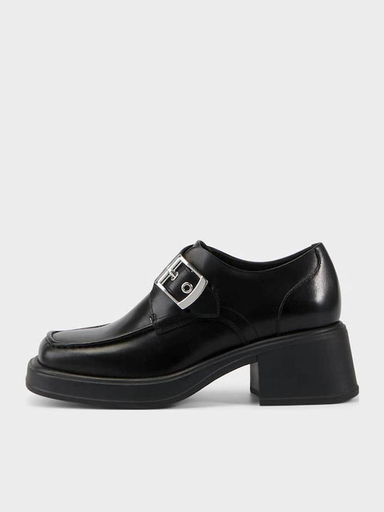 Dorah Leather Heels Black