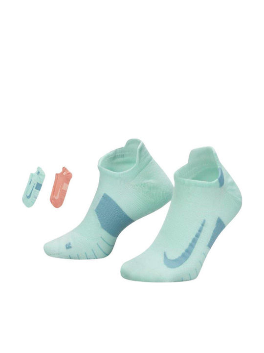 Nike Multiplier Running Socks Running Κάλτσες Πολύχρωμες 2 Ζεύγη
