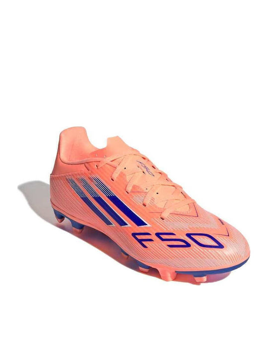 adidas F50 Club Football Shoes with Cleats Orange